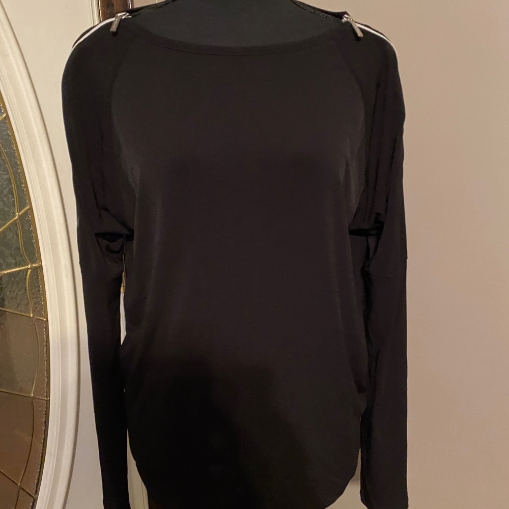 Michael Kors Stretch Knit Zipper Both Shoulders